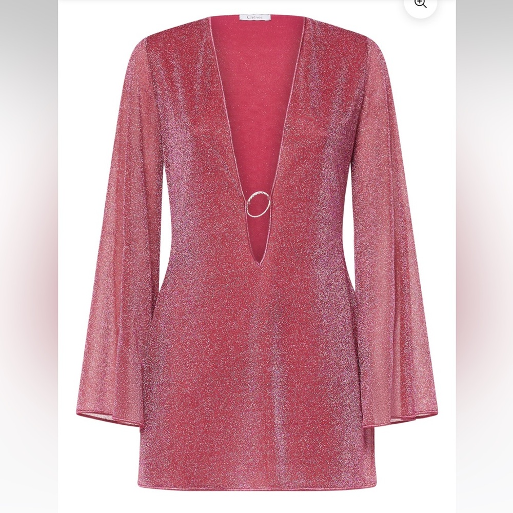 Pink Glitter Oseree coverup dress